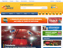 Tablet Screenshot of guiajacarei.com.br